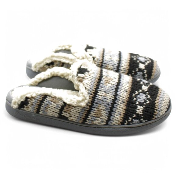 Dearfoams Women's Erin Fairisle Extended Tab Scuff Slipper - Picture 3 of 8